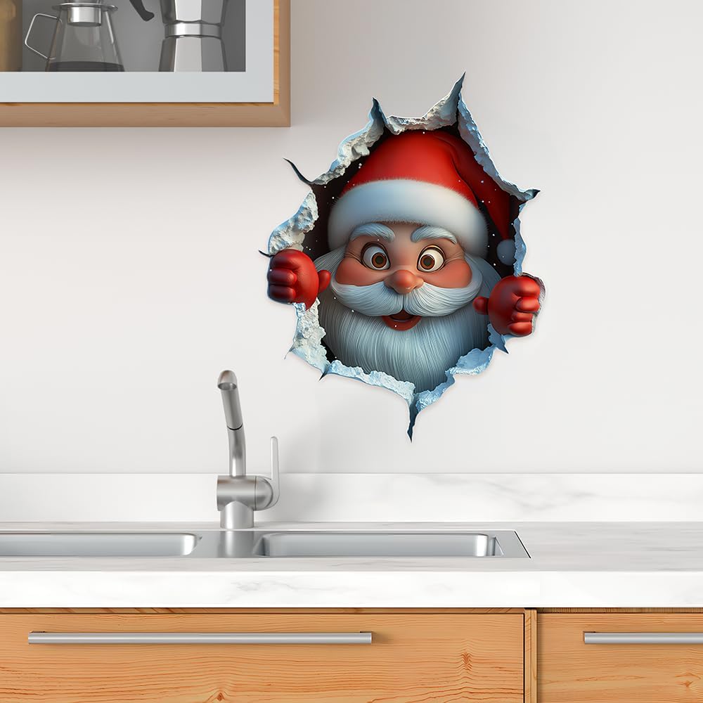 🎄Rebajas de Navidad 50 % de descuento🎅Adhesivos creativos para la pared con motivos navideños