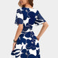 💃Oferta de Verano 2026 49% DESCUENTO🌈Vestido de Verano Sexy para Mujer con Mangas con Volantes, Escote en V Floral y Bolsillos