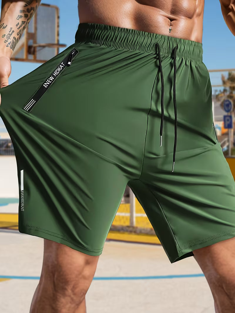 💎 -¡50% EN PANTALONES CORTOS ELÁSTICOS DE VERANO PARA HOMBRE! 💎 Bolsillos transpirables con cremallera y ajuste🩳❄️ elástico