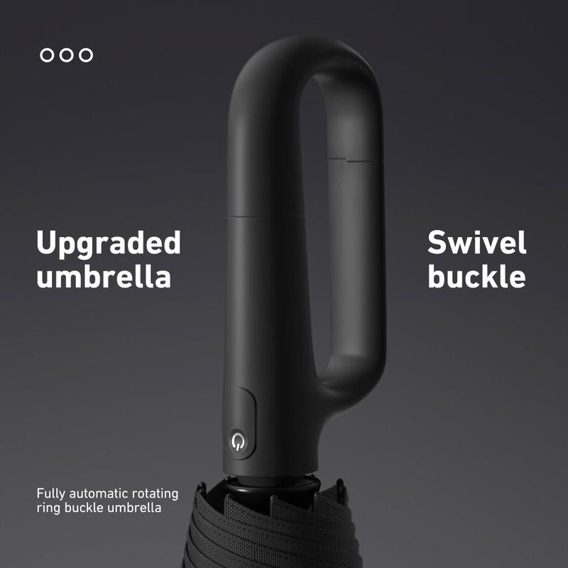 🔥Paraguas Plegable Automático – Resistente al Viento, Impermeable y Compacto ☔ con Cierre de Lazo para el Uso Diario 🌬️💧