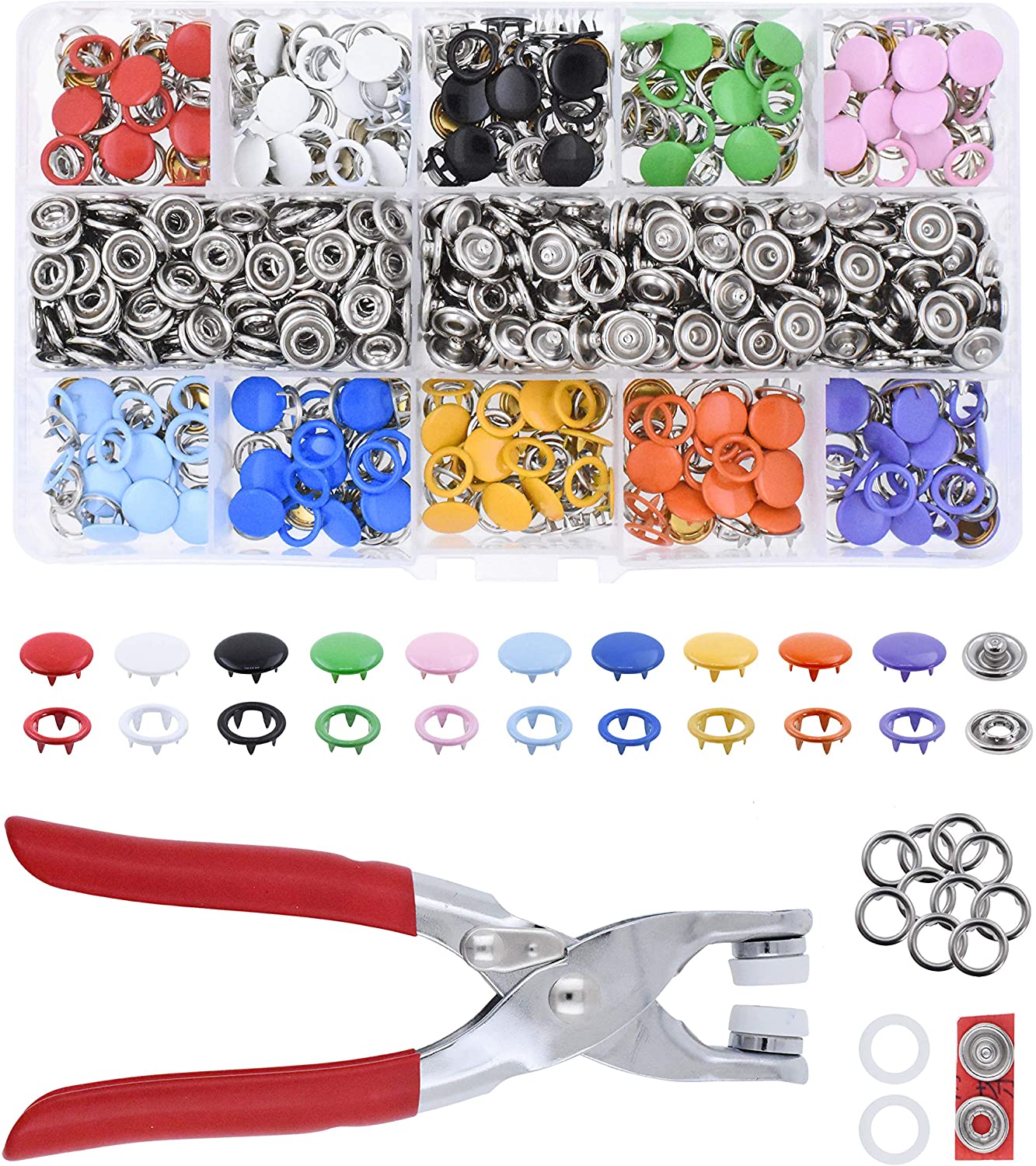🔧✨ ¡50% DE DESCUENTO! Juego de Botones a Presión de Metal con Alicates de Sujeción – Herramienta Práctica y Resistente para Reparaciones y Proyectos DIY 🛠️🌟