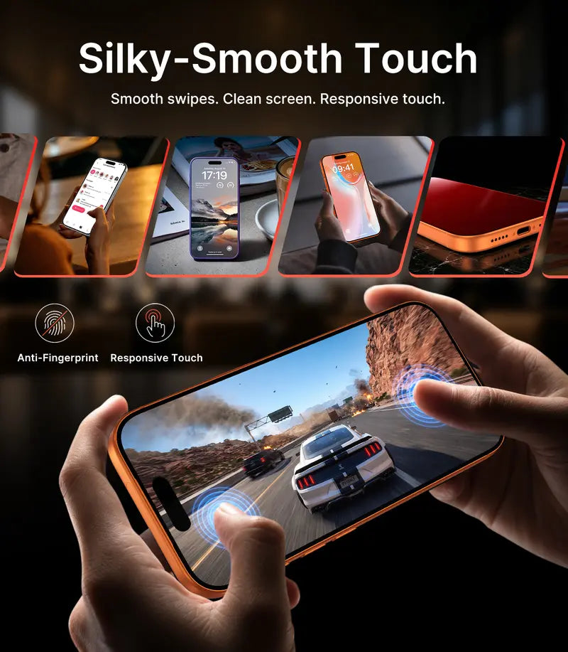 📱Compra 1 y Llévate 1 Gratis✨ Protector de Pantalla de Cristal Templado HD / Anti-Espía con Instalación Automática de Eliminación de Polvo