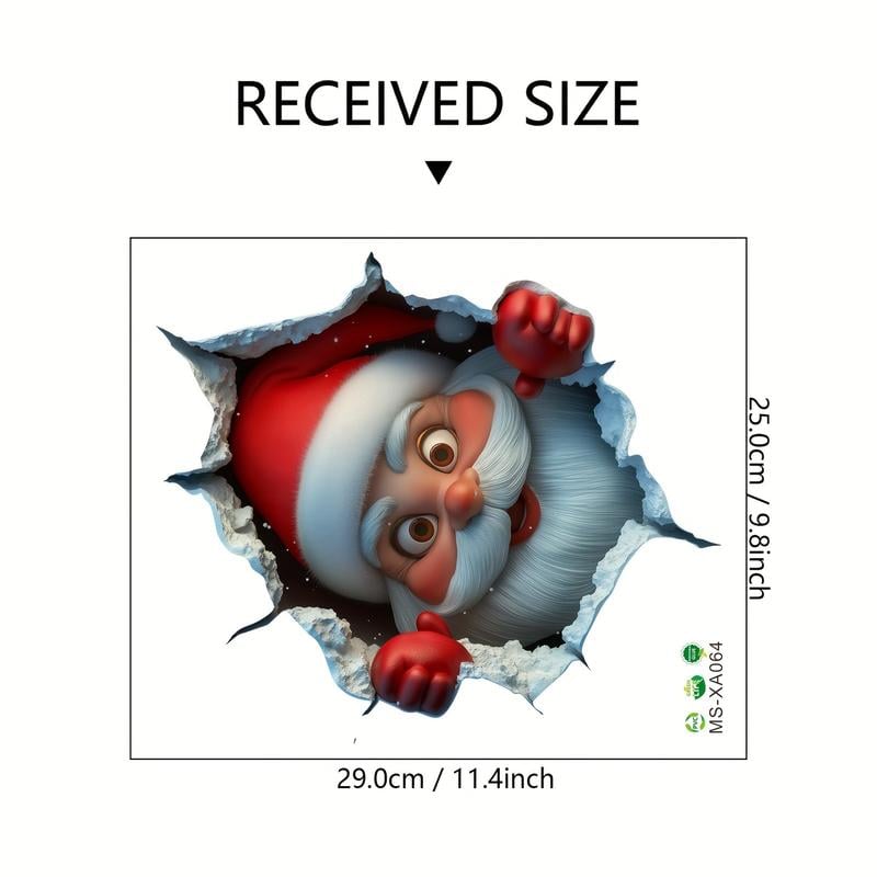 🎄Rebajas de Navidad 50 % de descuento🎅Adhesivos creativos para la pared con motivos navideños
