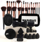 ⏰🔥 ¡50% OFF por Tiempo Limitado! 💄 Set de Brochas y Esponjas de Maquillaje Todo en Uno – Look Profesional Fácil ✨