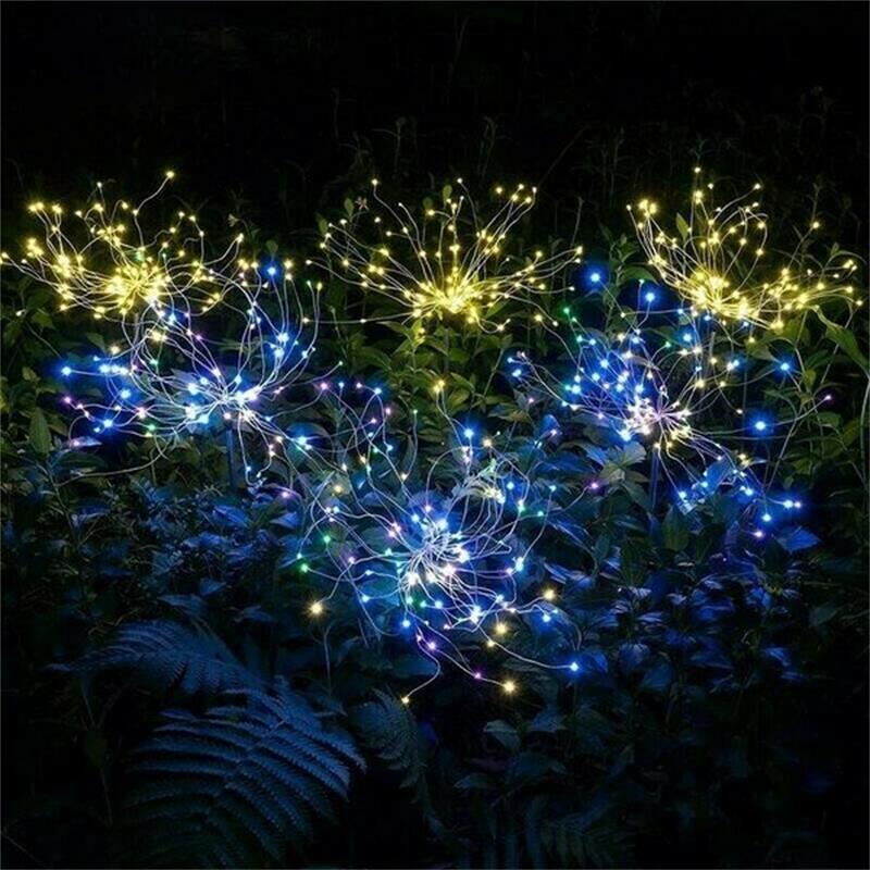 ✨🔥 ¡OFERTA 50% OFF! Luz Solar Decorativa de Fuegos Artificiales para Jardín – Iluminación Mágica, Sin Cables y Resistente al Agua 🌙🌿