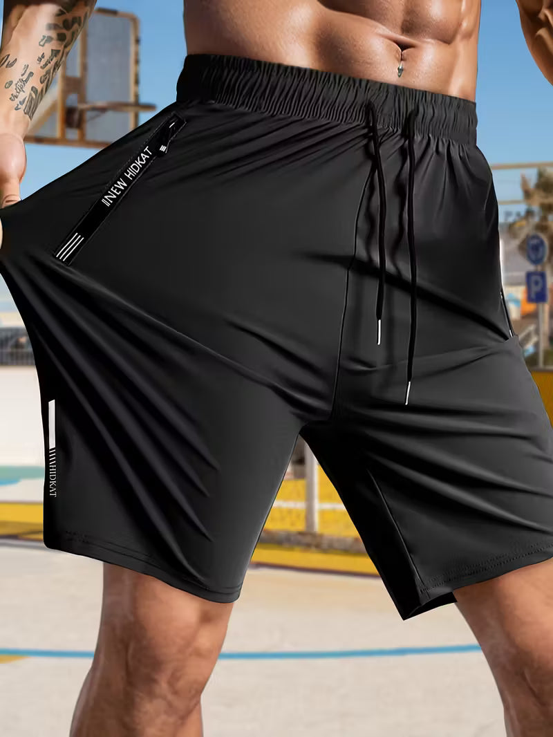 💎 -¡50% EN PANTALONES CORTOS ELÁSTICOS DE VERANO PARA HOMBRE! 💎 Bolsillos transpirables con cremallera y ajuste🩳❄️ elástico