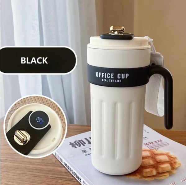 ☕ Taza de Café con Pantalla de Temperatura LED 😊