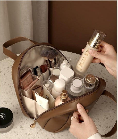 Bolsa de Maquillaje con Forma de Concha de Múltiples Capas