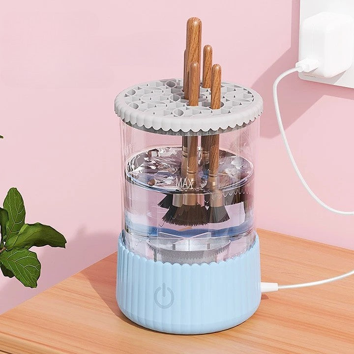 Regalo Perfecto-Limpia Brochas de Maquillaje Eléctrico Recargable