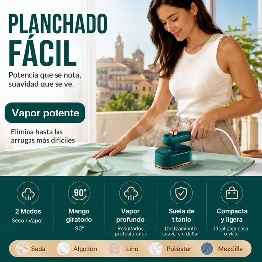 🌟 Mini Plancha de Vapor Portátil – Ropa Perfecta en Segundos ✨👚