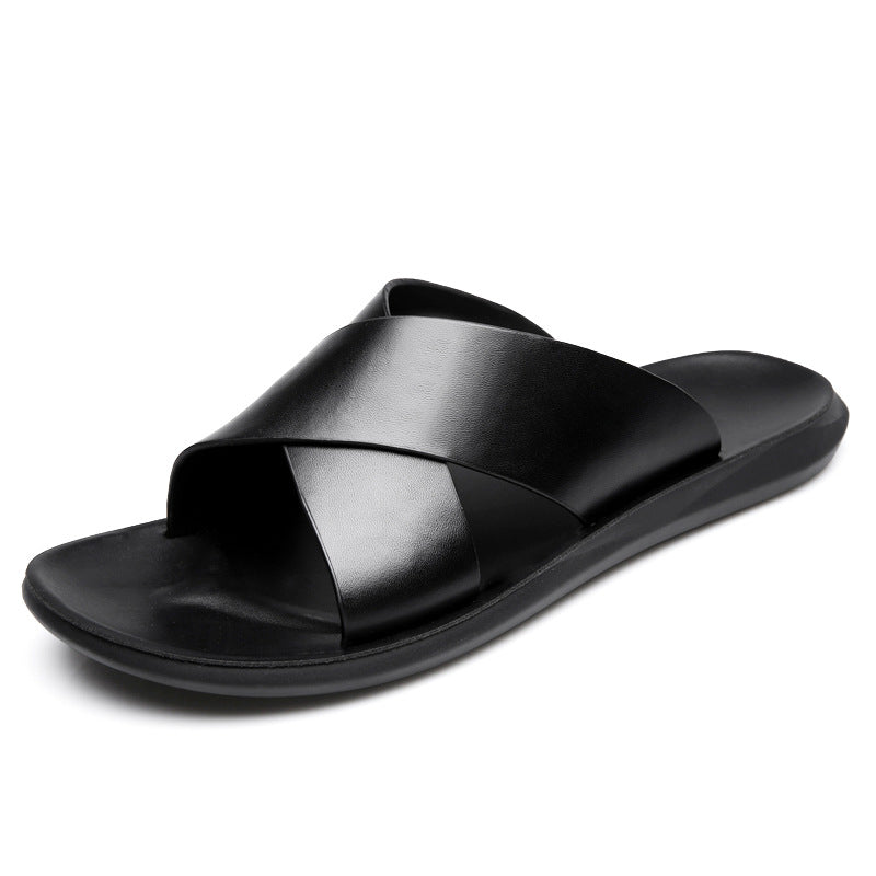 📢📢40% OFF !! ⏰ NEW MEN'S BEACH SANDALS IN GENUINE LEATHER™👞🌞