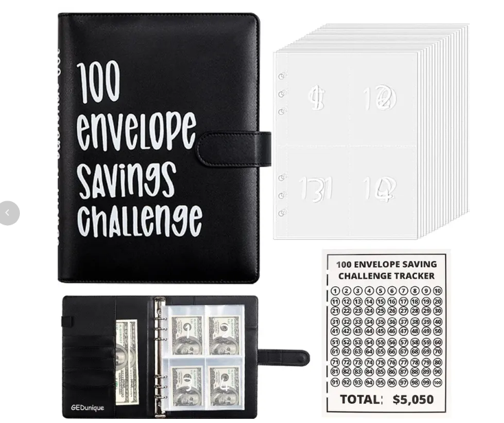 ⏰¡Últimas 4 Horas 50% DESCUENTO!🎁Libro del Desafío de Ahorro con 100 Sobres✉️💸