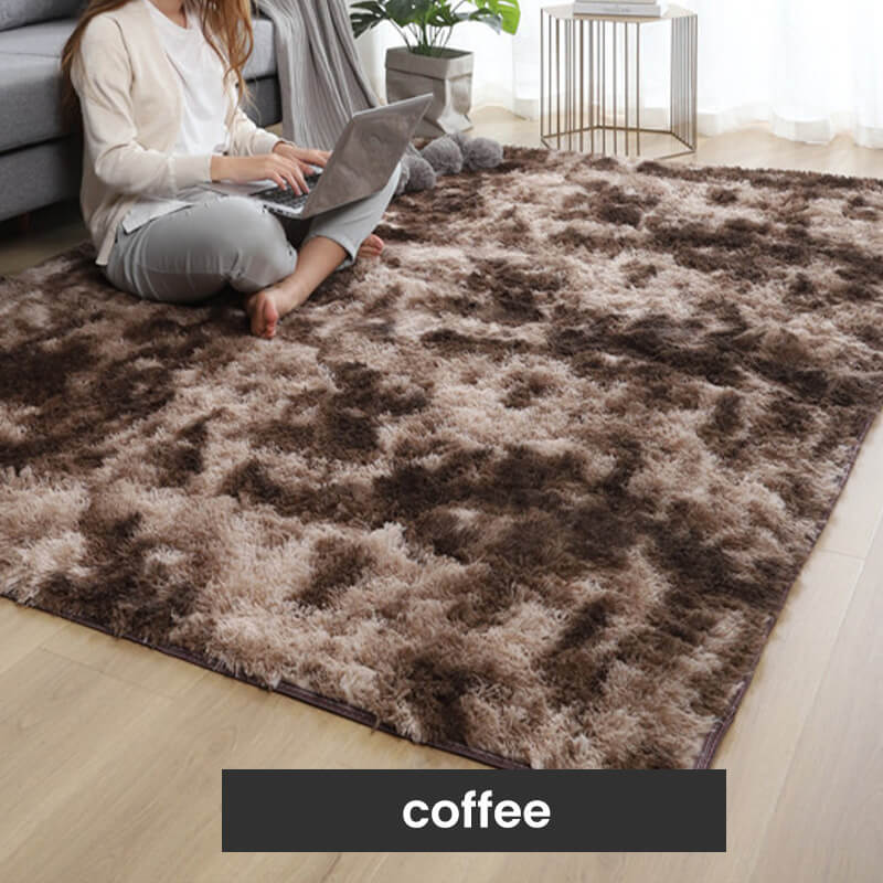Oferta de Año Nuevo🔥Alfombra de suelo de felpa con degradado de color