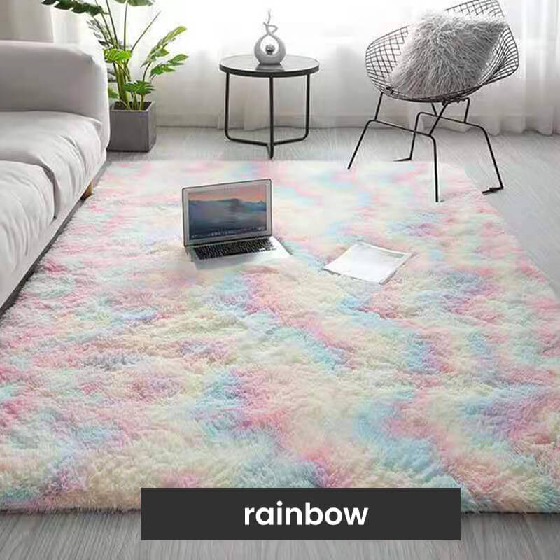 Oferta de Año Nuevo🔥Alfombra de suelo de felpa con degradado de color