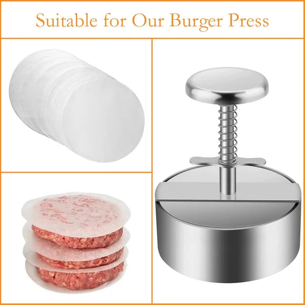 🥳2026 BESTSELLER🥾 Meat Press for Burgers – 304 Food-Grade Stainless Steel – Non-Stick, Rust-Resistant – Dishwasher Safe – Perfect for Parties! 🛡️💨