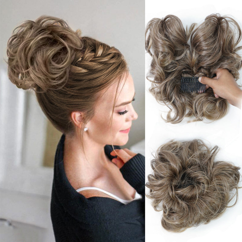 🌺Accesorio para el pelo Messy Side Comb Clip In Bun🌺Actividad Hot Sale🌺