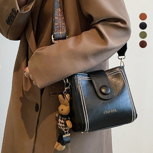 🔥👜Bolso de moda vintage con correa de hombro ancha ajustable