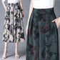 ✨Sé una mujer elegante 🌺 Elegantes pantalones de gasa con perneras anchas