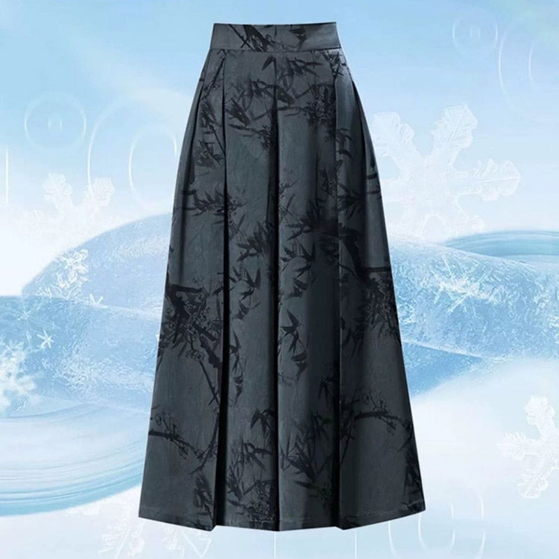 ✨Sé una mujer elegante 🌺 Elegantes pantalones de gasa con perneras anchas
