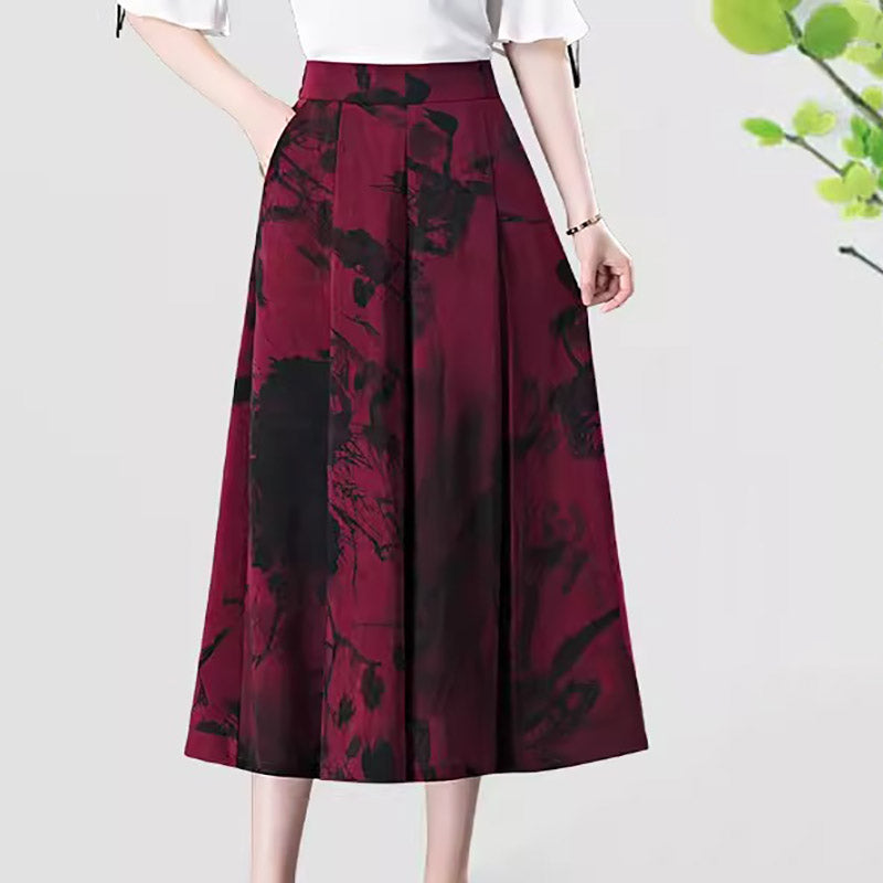 ✨Sé una mujer elegante 🌺 Elegantes pantalones de gasa con perneras anchas
