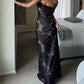 Vestido largo sexy con solo un tirante delgado para mujer