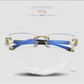 🔥Venta directa🔥Zafiro de alta dureza anti-azul progresivo Lejos y cerca Gafas de lectura de doble uso
