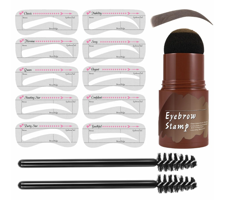 Kit de plantilla y sello para cejas perfectas | Diseño rápido y natural
