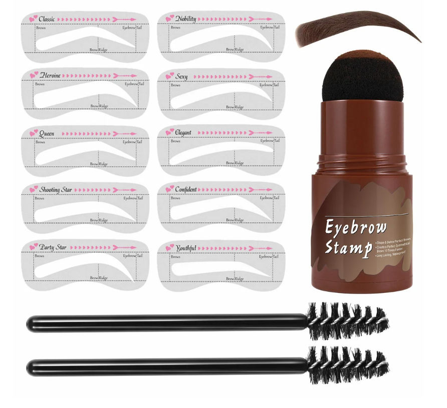 Kit de plantilla y sello para cejas perfectas | Diseño rápido y natural