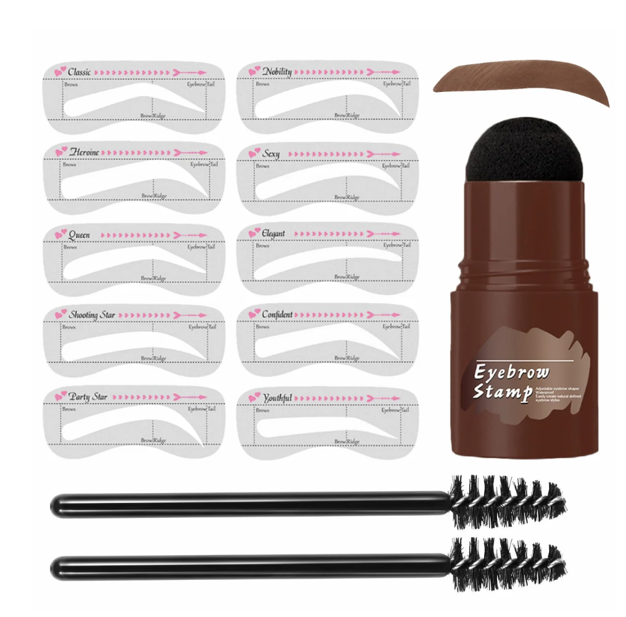 Kit de plantilla y sello para cejas perfectas | Diseño rápido y natural