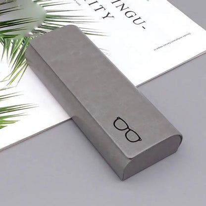 Estuche Minimalista de Cuero Rígido para Gafas