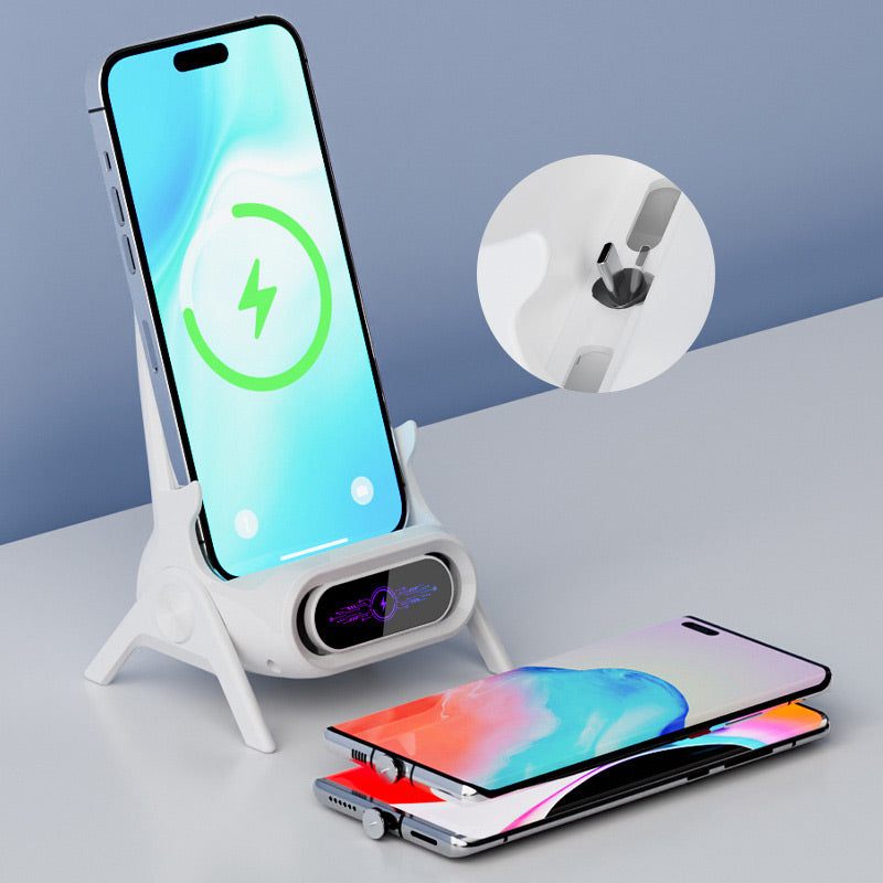 🔥 50 % DE DESCUENTO 🎁 Soporte multifuncional inalámbrico con cargador rápido para teléfono