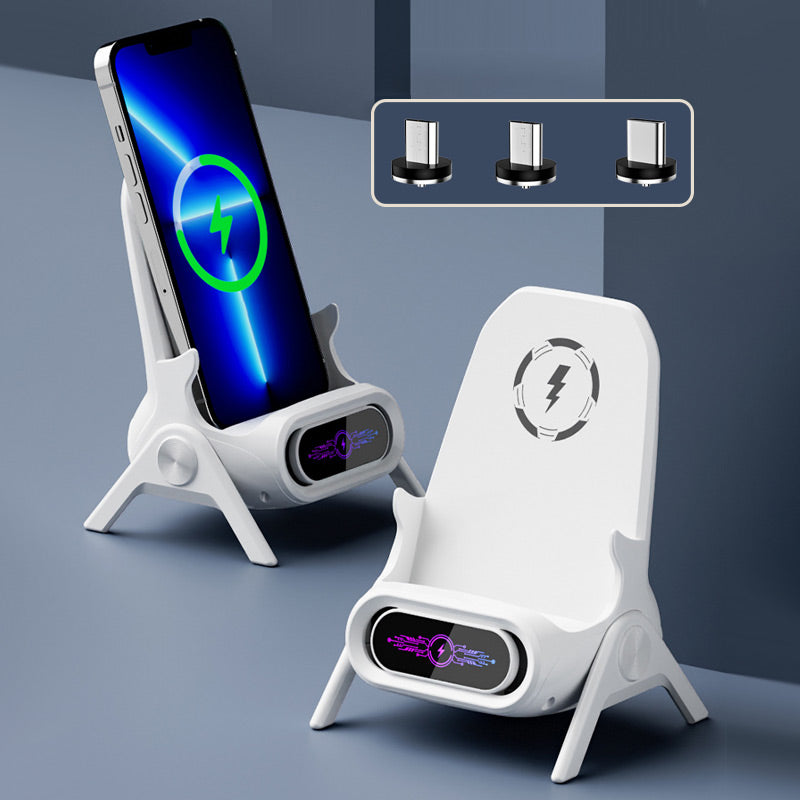 🔥 50 % DE DESCUENTO 🎁 Soporte multifuncional inalámbrico con cargador rápido para teléfono