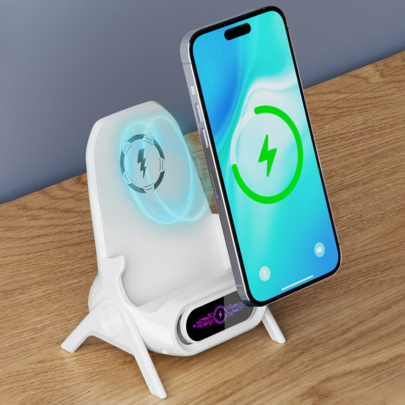 🔥 50 % DE DESCUENTO 🎁 Soporte multifuncional inalámbrico con cargador rápido para teléfono