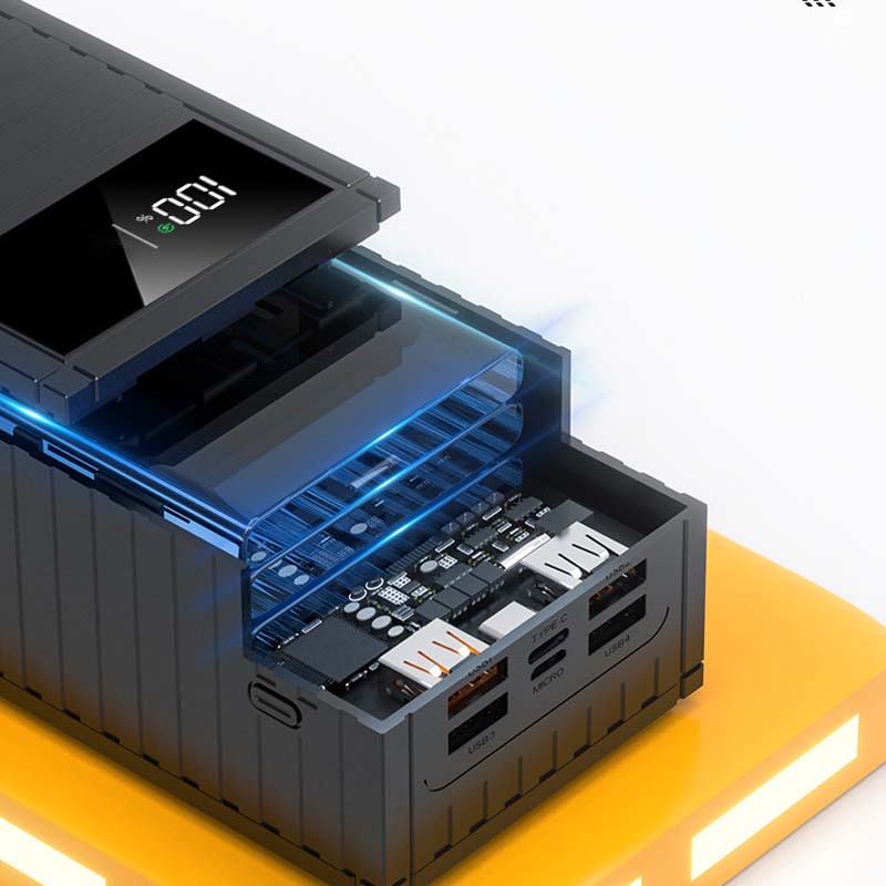 🔥50 % rabatt så lenge lageret rekker!🎉Hurtigladende powerbank med digitalt display