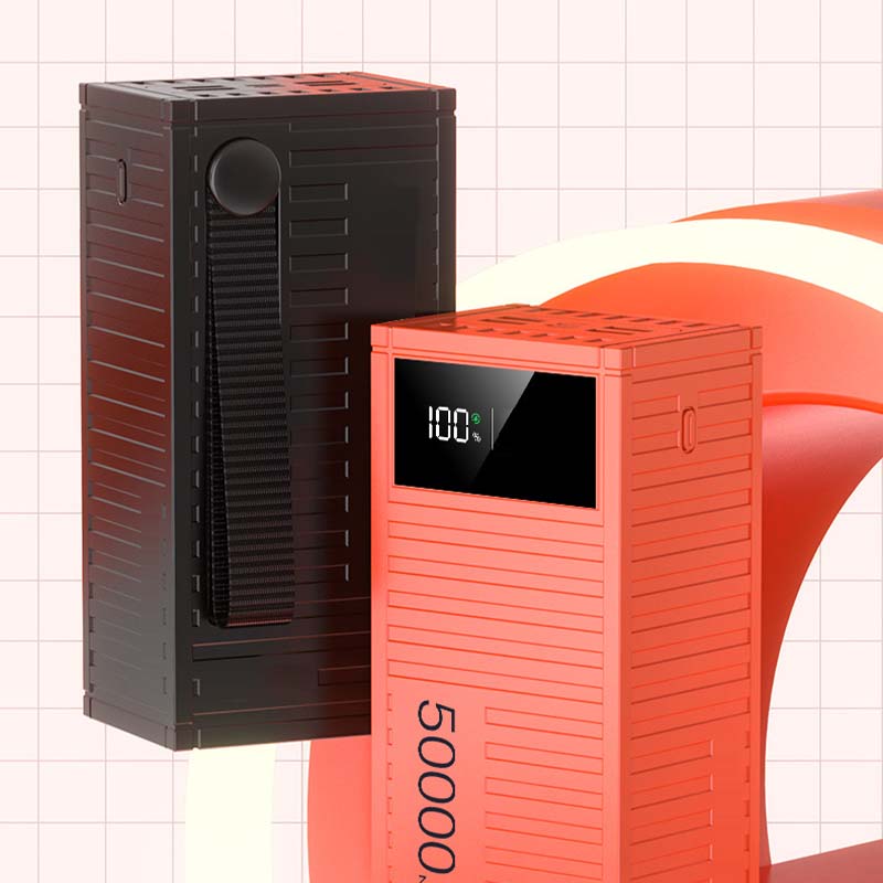 🔥50 % rabatt så lenge lageret rekker!🎉Hurtigladende powerbank med digitalt display
