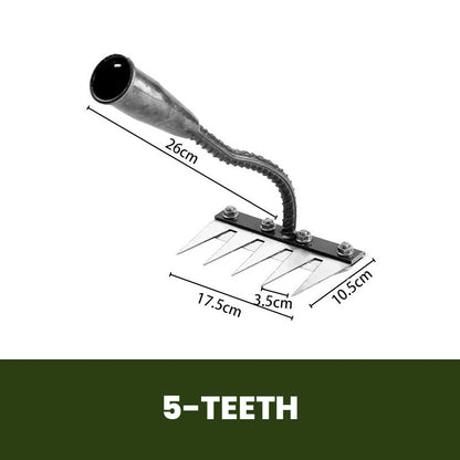 🔥OFERTAS🔥 Rastrillo de jardín de acero al carbono de 5/6/7/8 dientes