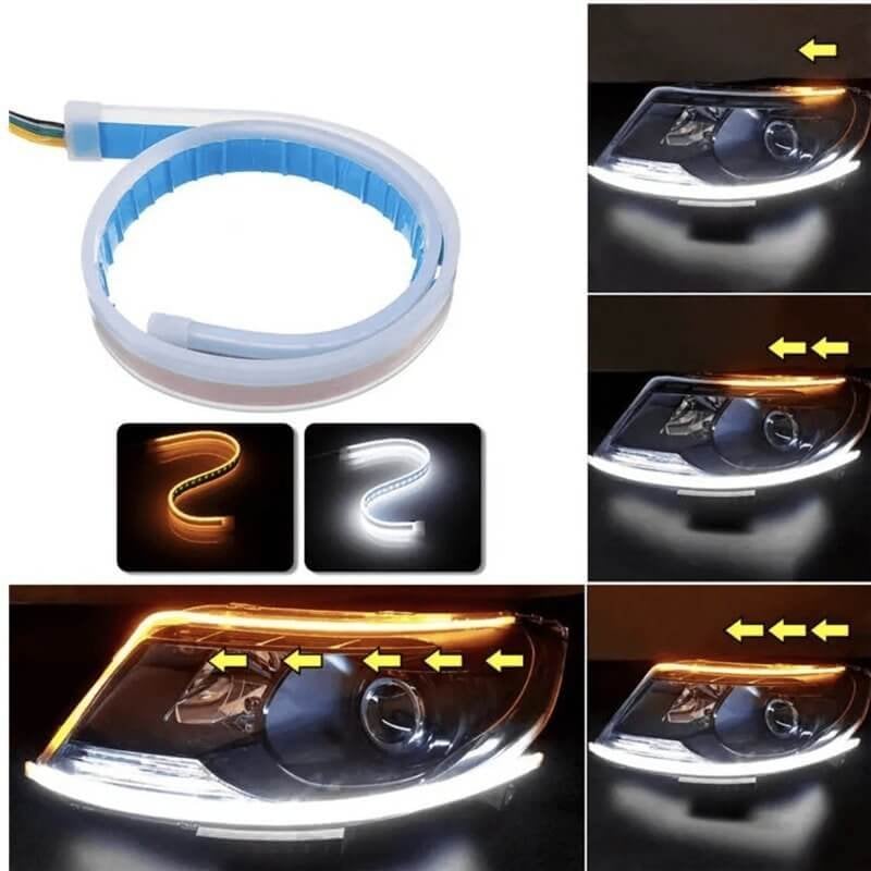 ⏳¡50% de descuento por tiempo limitado⏰ Luz de Señal LED Tipo Flujo Flexible para Auto (2 Piezas) 🚗💡