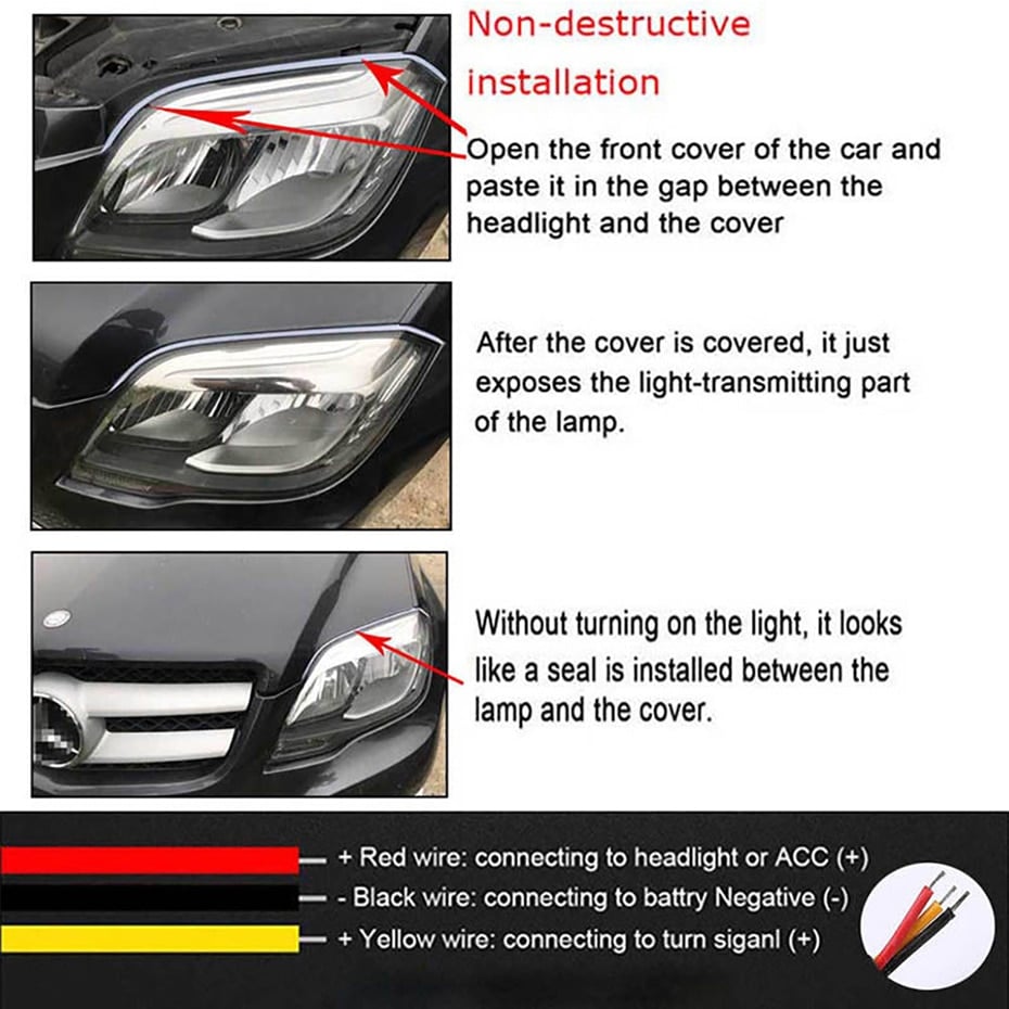⏳¡50% de descuento por tiempo limitado⏰ Luz de Señal LED Tipo Flujo Flexible para Auto (2 Piezas) 🚗💡