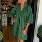 Vestido Elegante Tallado de Color Sólido