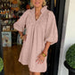 Vestido Elegante Tallado de Color Sólido