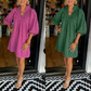 Vestido Elegante Tallado de Color Sólido