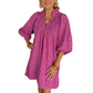 Vestido Elegante Tallado de Color Sólido