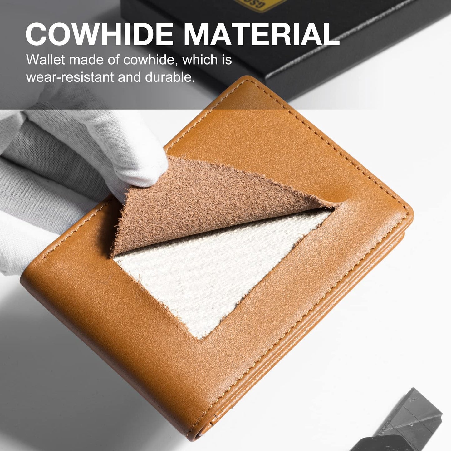 💼🛡️ ¡Mantén tus tarjetas seguras con estilo! Cartera RFID ultradelgada y elegante
