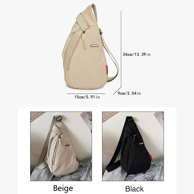 Bolso cruzado unisex de tela Oxford con correa ajustable