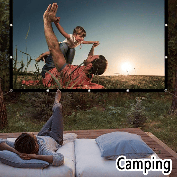🔥Oferta especial 2026🔥Pantalla gigante portátil para cine al aire libre - Proyección 4K HD con soporte ajustable para fiestas al aire libre 🌟🌙