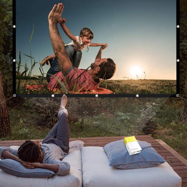 🔥Oferta especial 2026🔥Pantalla gigante portátil para cine al aire libre - Proyección 4K HD con soporte ajustable para fiestas al aire libre 🌟🌙