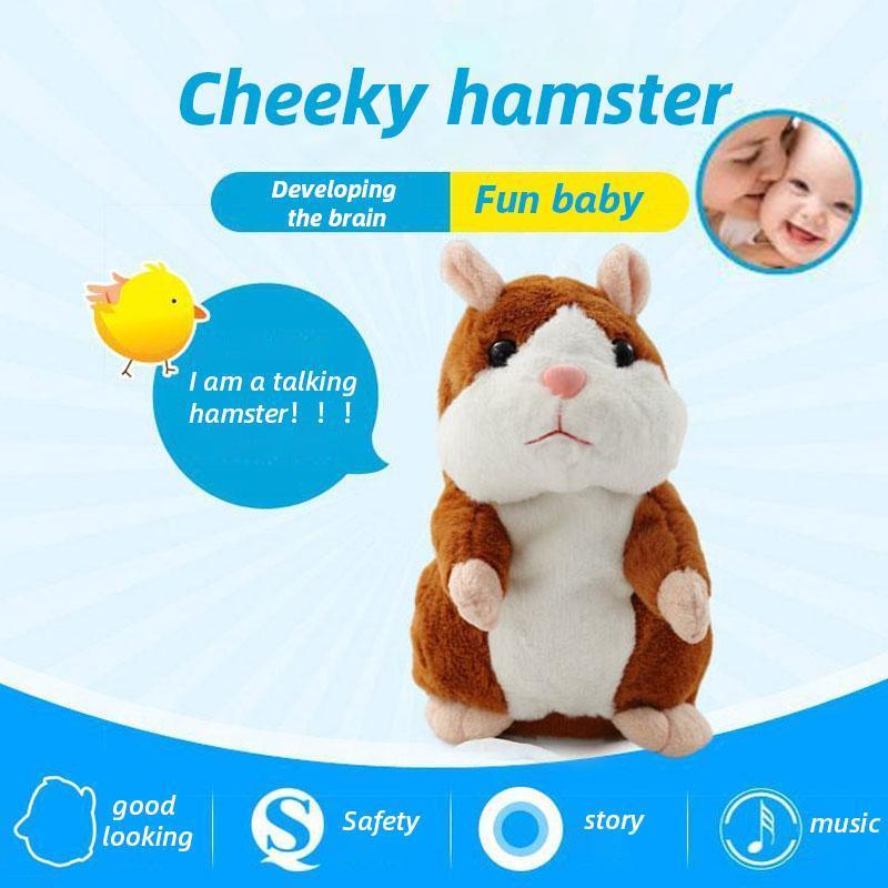 ⏳Oferta Especial por Tiempo Limitado⏰Hámster de Peluche que Habla – Repite sonidos y diversión interactiva 🐹✨