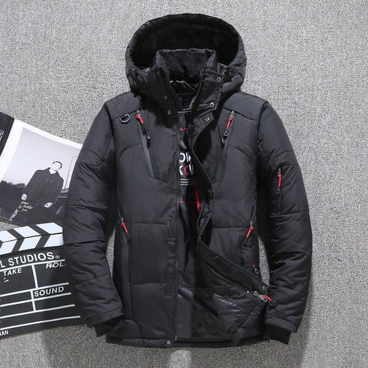 ❄️Parka de plumón de pato blanco para hombre, chaqueta cálida de invierno