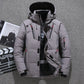 ❄️Parka de plumón de pato blanco para hombre, chaqueta cálida de invierno