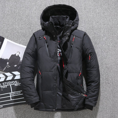 ❄️Parka de plumón de pato blanco para hombre, chaqueta cálida de invierno